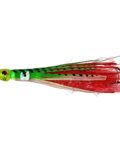 señuelo white tuna vinyl verde rojo