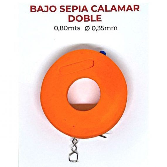 Bajo sepia calamar doble 80cm