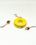5 señuelos de pesca para especies de fondo, con un anzuelo simple y con un bajo de pesca, con gran ojo central rojo