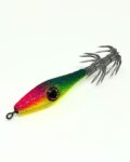 señuelo pesca para calamares, sepias y pulpos, garrapatas calamar, rosa, amarillo y verde