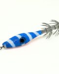 señuelo pesca para calamares, sepias y pulpos, garrapatas calamar, color en espiral azul