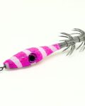 señuelo pesca para calamares, sepias y pulpos, garrapatas calamar, color en espiral rosa