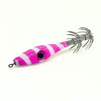 señuelo pesca para calamares, sepias y pulpos, garrapatas calamar, color en espiral rosa