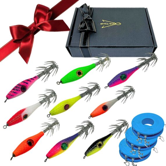 pack señuelos pesca calamara evil squid navidad (1)