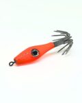 señuelo de pesca para chipirones, calamares, sepias y pulpos, garrapatas calamar, color naranja fluor