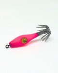 señuelo de pesca para chipirones, calamares, sepias y pulpos, garrapatas calamar, color rosa fluor