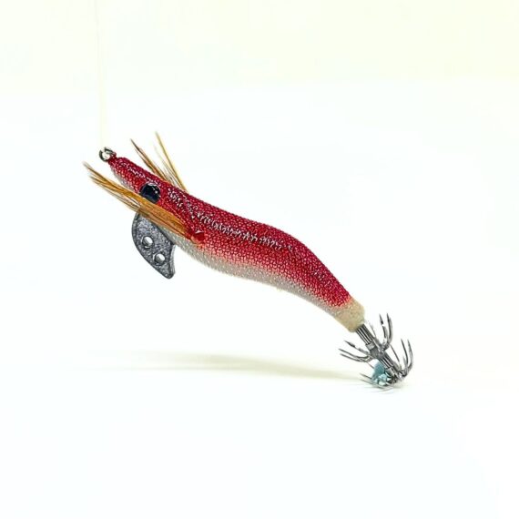 señuelo pesca sepia crystal egi lomo rojo tamaño S