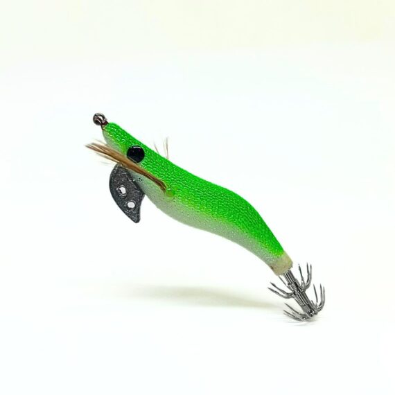 señuelo pesca sepia crystal egi lomo verde tamaño S
